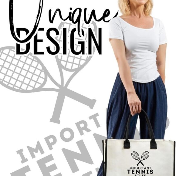 Tennis Tote Bag Women Polyester Zipper Shoulder Sports Gift